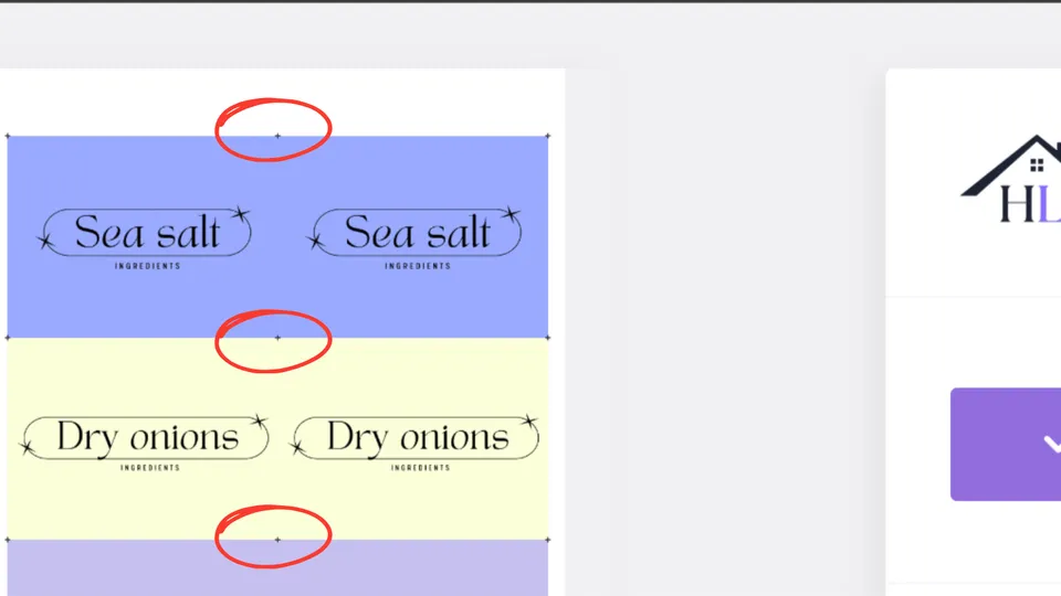 Enable cutting markers for a custom label sheet in Canva