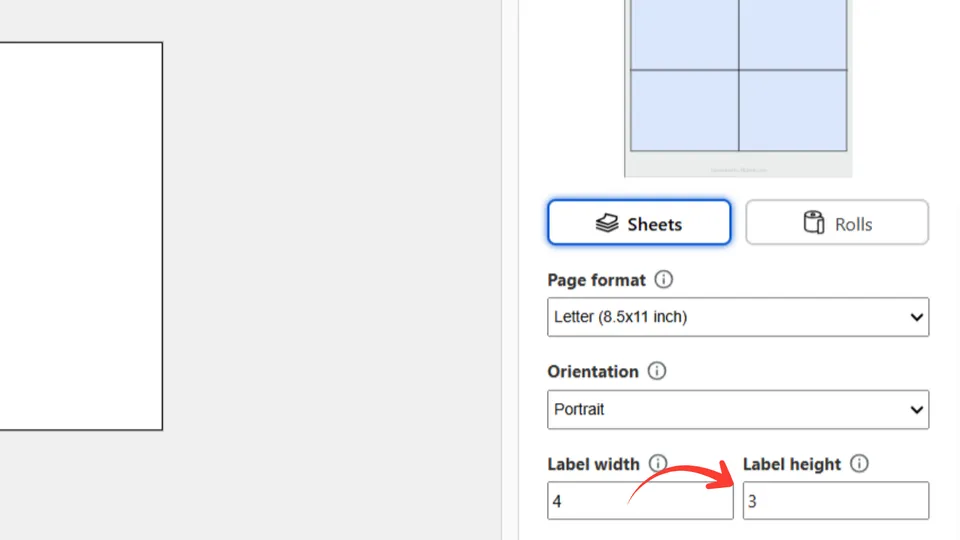 Set label height in Microsoft Word add-in