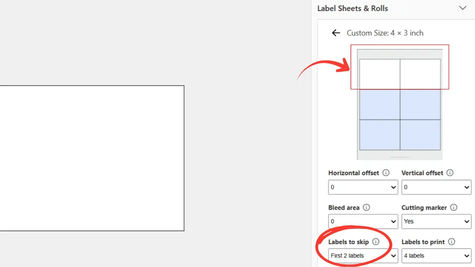 Skip used labels on a custom sheet in Microsoft Word add-in