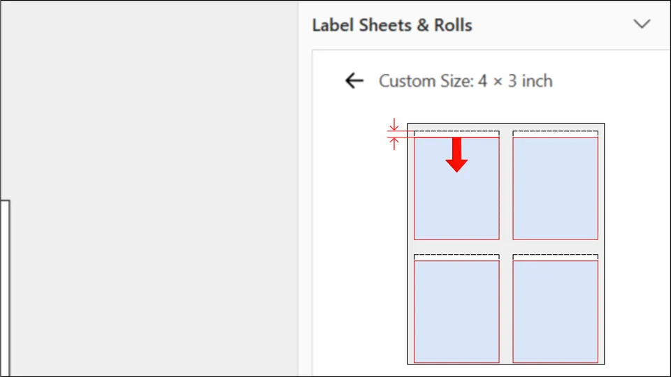 Adjust vertical offset for custom label alignment in Microsoft Word add-in