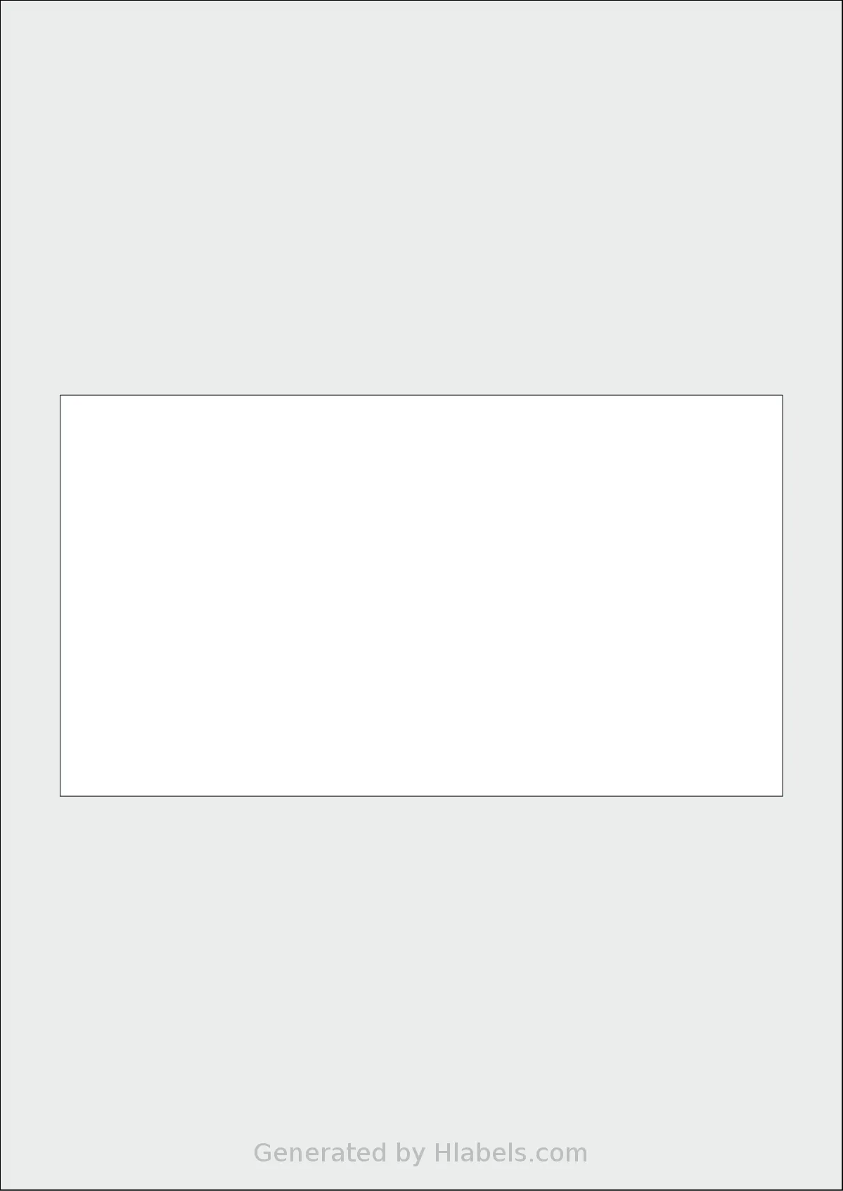 AALabels® AAA001 template with 1 rectangular 180 x 100 millimeter labels per sheet, on A4-size adhesive blank label sheets.