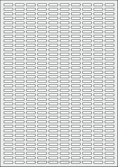 AALabels® AAA360 Template AALabels® AAA360 template with 360 rectangular 16 x 4 millimeter labels per sheet, on A4-size adhesive blank label sheets.