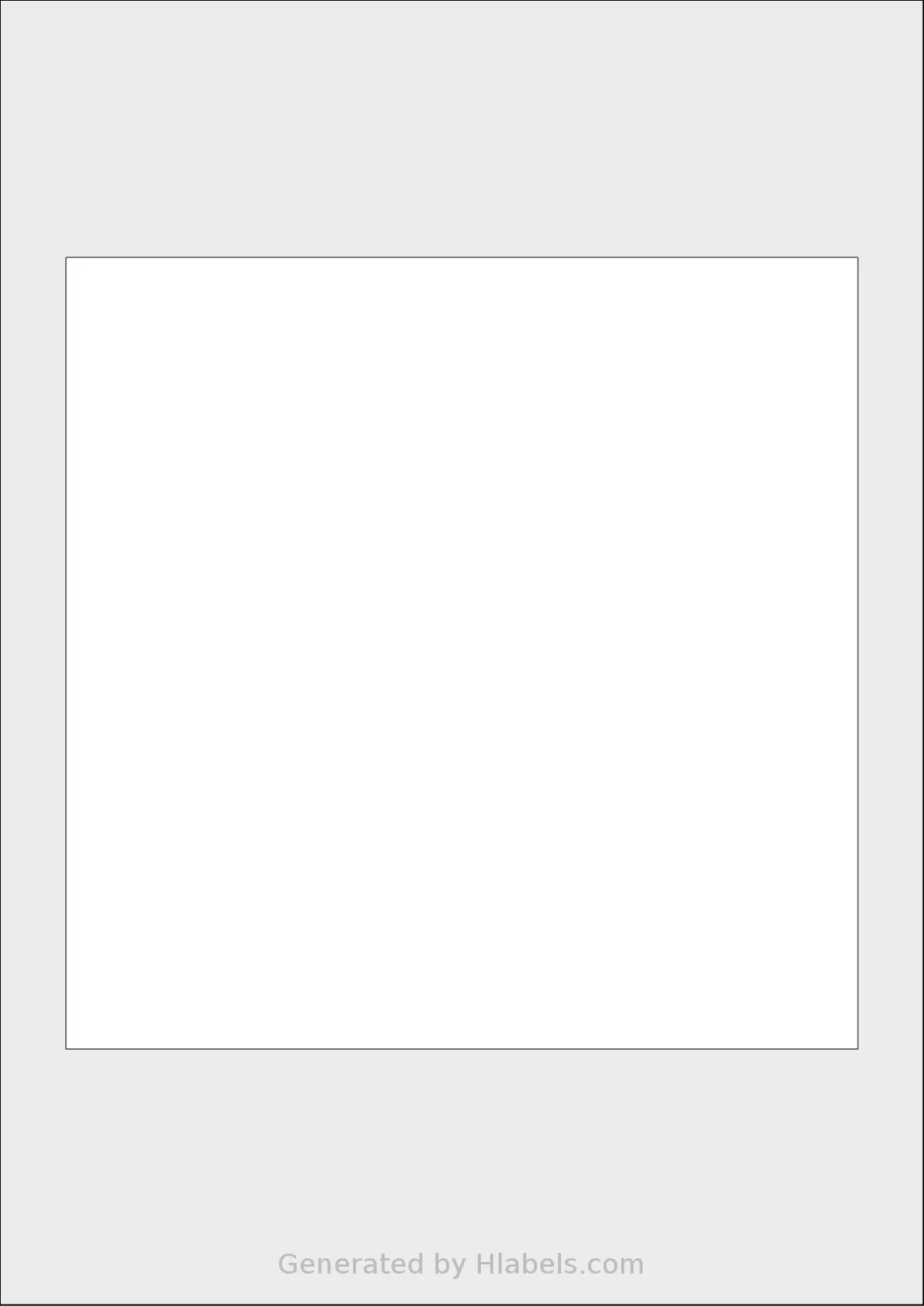 AALabels® AAB001 template with 1 square 180 x 180 millimeter labels per sheet, on A4-size adhesive blank label sheets.