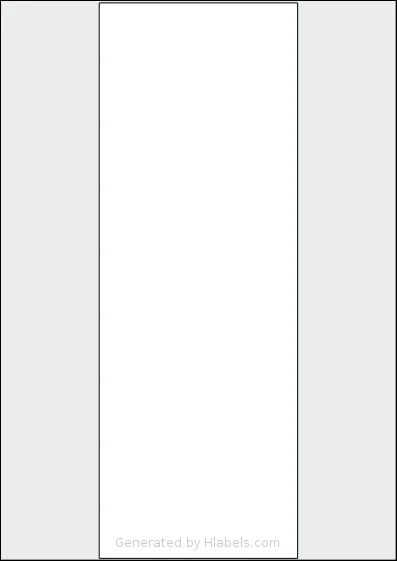 AALabels® AAS001 Template AALabels® AAS001 template with 1 rectangular 105 x 294 millimeter labels per sheet, on A4-size adhesive blank label sheets.