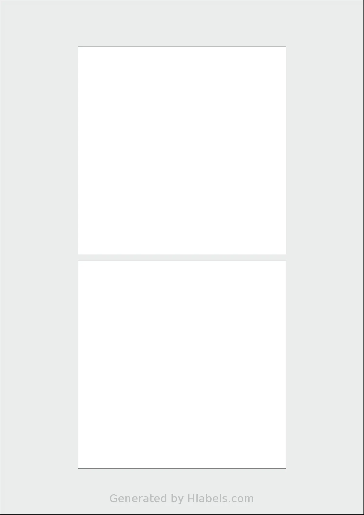 AALabels® AASD02 template with 2 square 120 x 120 millimeter labels per sheet, on A4-size adhesive blank label sheets.
