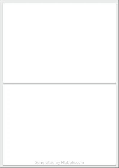 AALabels® AAVV02 Template AALabels® AAVV02 template with 2 rectangular 200 x 142 millimeter labels per sheet, on A4-size adhesive blank label sheets.