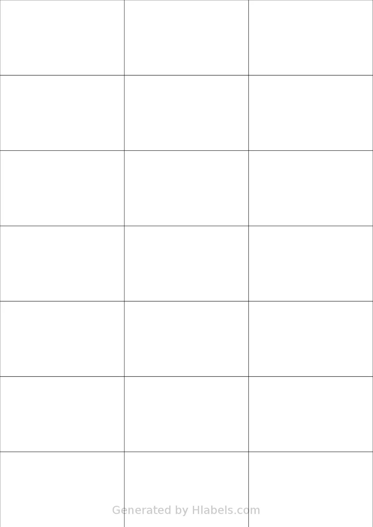 Apli® 01276 template with 21 rectangular 70 x 42.4 millimeter labels per sheet, on A4-size adhesive blank label sheets.