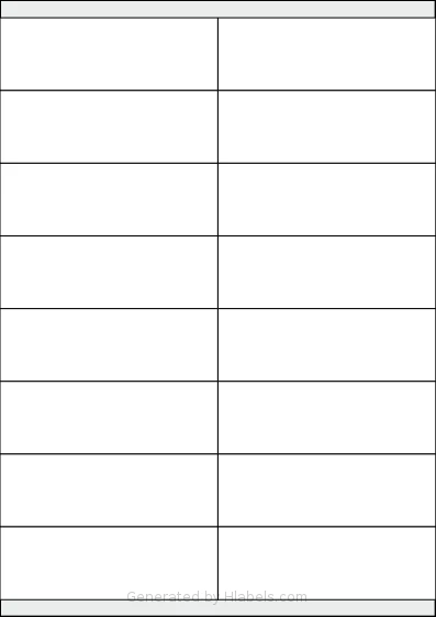 Apli® 01287 Template Apli® 01287 template with 16 rectangular 105 x 35 millimeter labels per sheet, on A4-size adhesive blank label sheets.