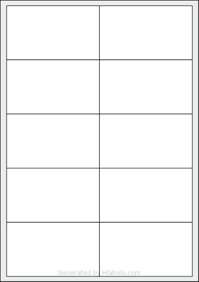 Apli® 10149 template with 10 rectangular 98 x 57 millimeter labels per sheet, on A4-size adhesive blank label sheets.