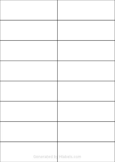 Avery® 3484 template with 16 rectangular 105 x 37.12 millimeter labels per sheet, on A4-size adhesive blank label sheets.