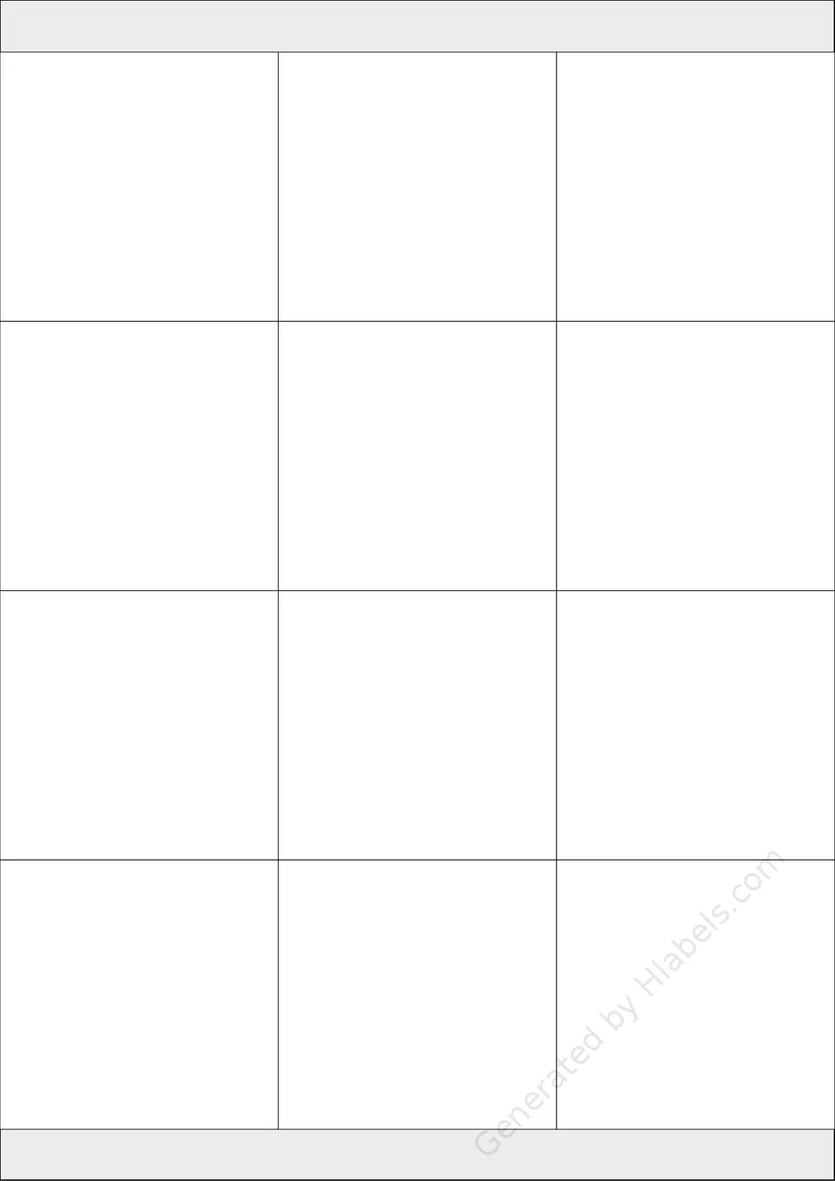 Avery® 3661 template with 12 rectangular 70 x 67.7 millimeter labels per sheet, on A4-size adhesive blank label sheets.