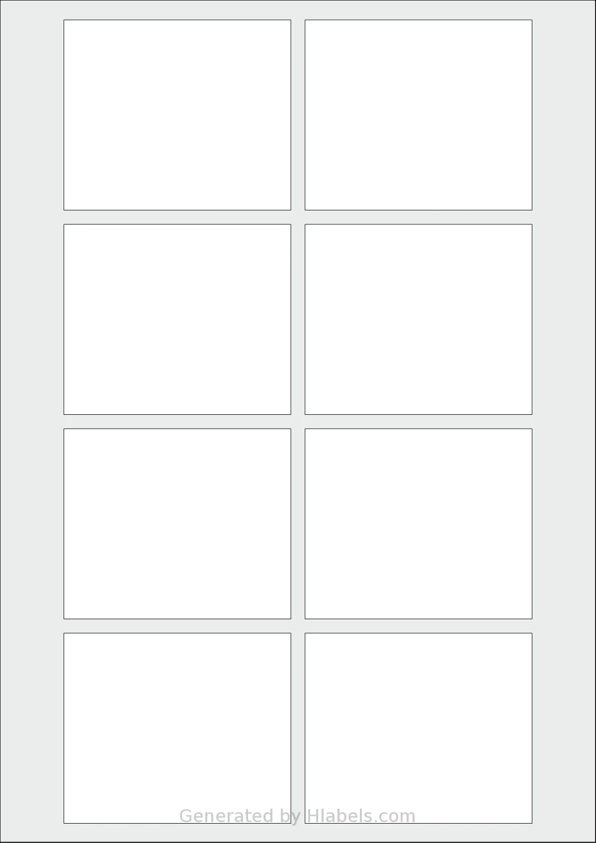 Avery® 8067 template with 8 rectangular 80 x 67 millimeter labels per sheet, on A4-size adhesive blank label sheets.