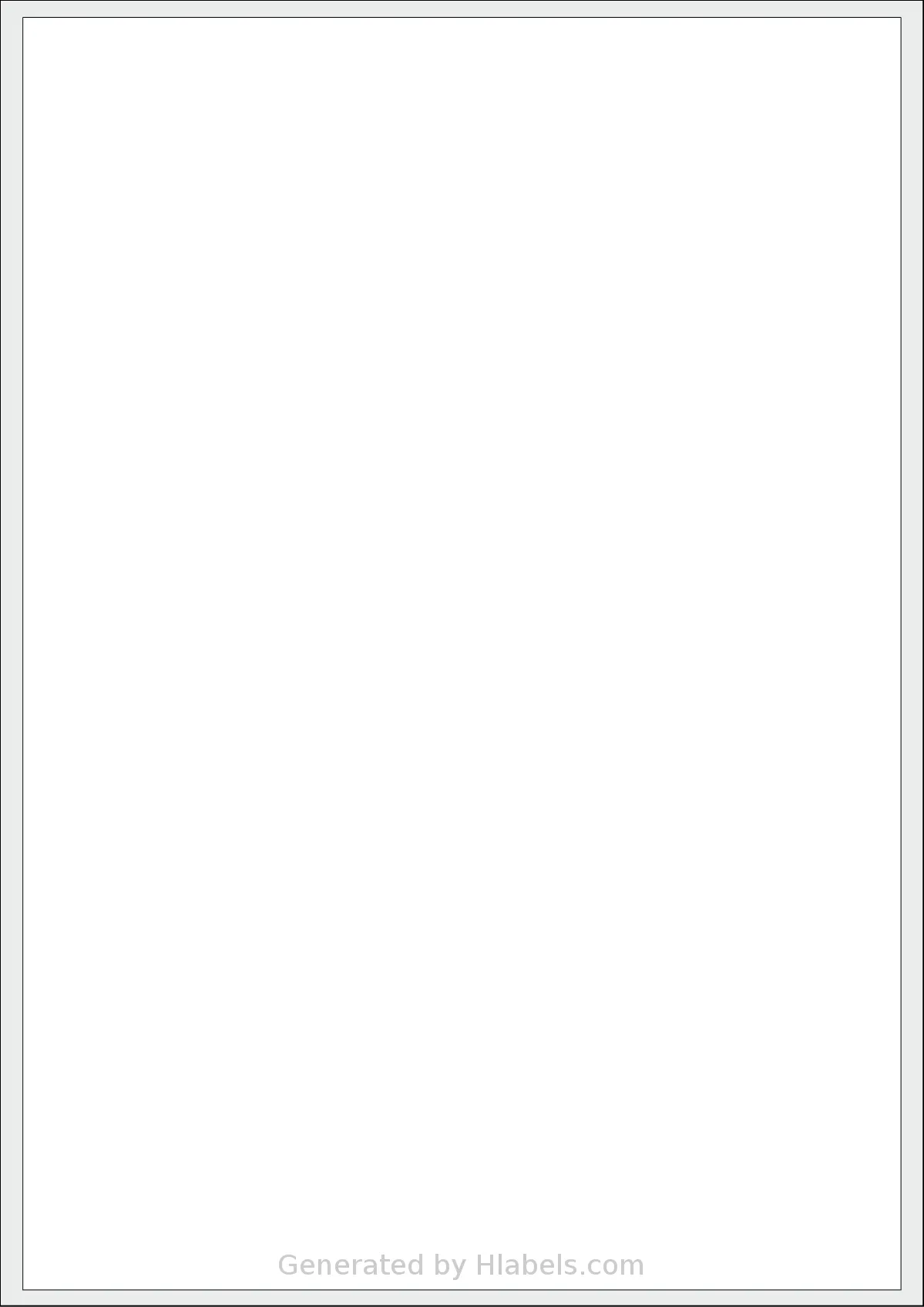 BioLabels® CL1199BIO template with 1 rectangular 199.6 x 289.1 millimeter labels per sheet, on A4-size adhesive blank label sheets.