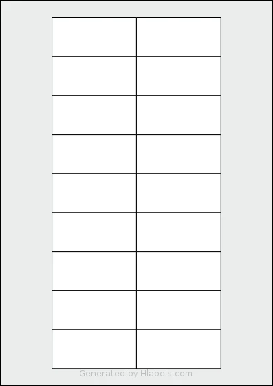 Durable® DU-1423 template with 18 rectangular 65 x 30 millimeter labels per sheet, on A4-size adhesive blank label sheets.
