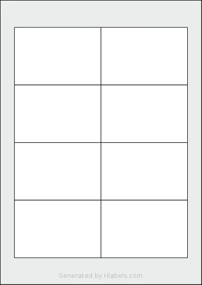 Durable® DU-1456 template with 8 rectangular 90 x 60 millimeter labels per sheet, on A4-size adhesive blank label sheets.