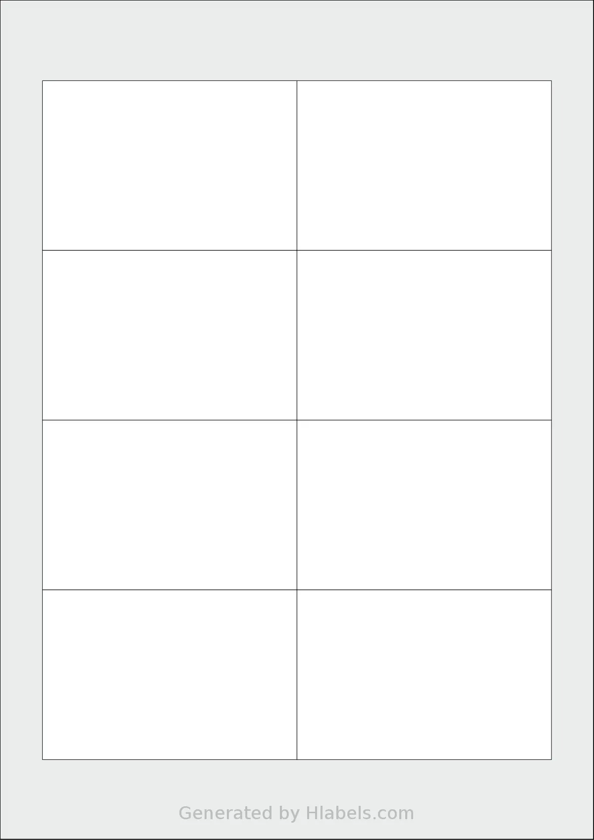 Durable® DU-1456 template with 8 rectangular 90 x 60 millimeter labels per sheet, on A4-size adhesive blank label sheets.