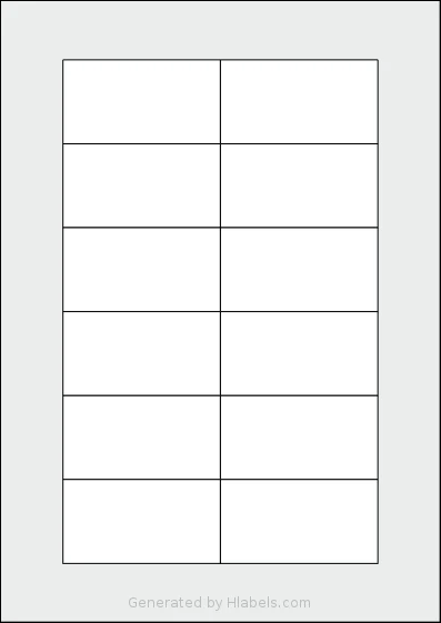 Durable® DU-8334 template with 12 rectangular 75 x 40 millimeter labels per sheet, on A4-size adhesive blank label sheets.