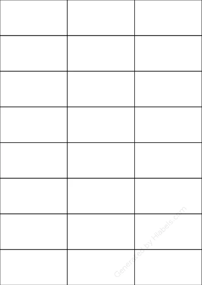 Etibox® 119751 template with 24 rectangular 70 x 37 millimeter labels per sheet, on A4-size adhesive blank label sheets.