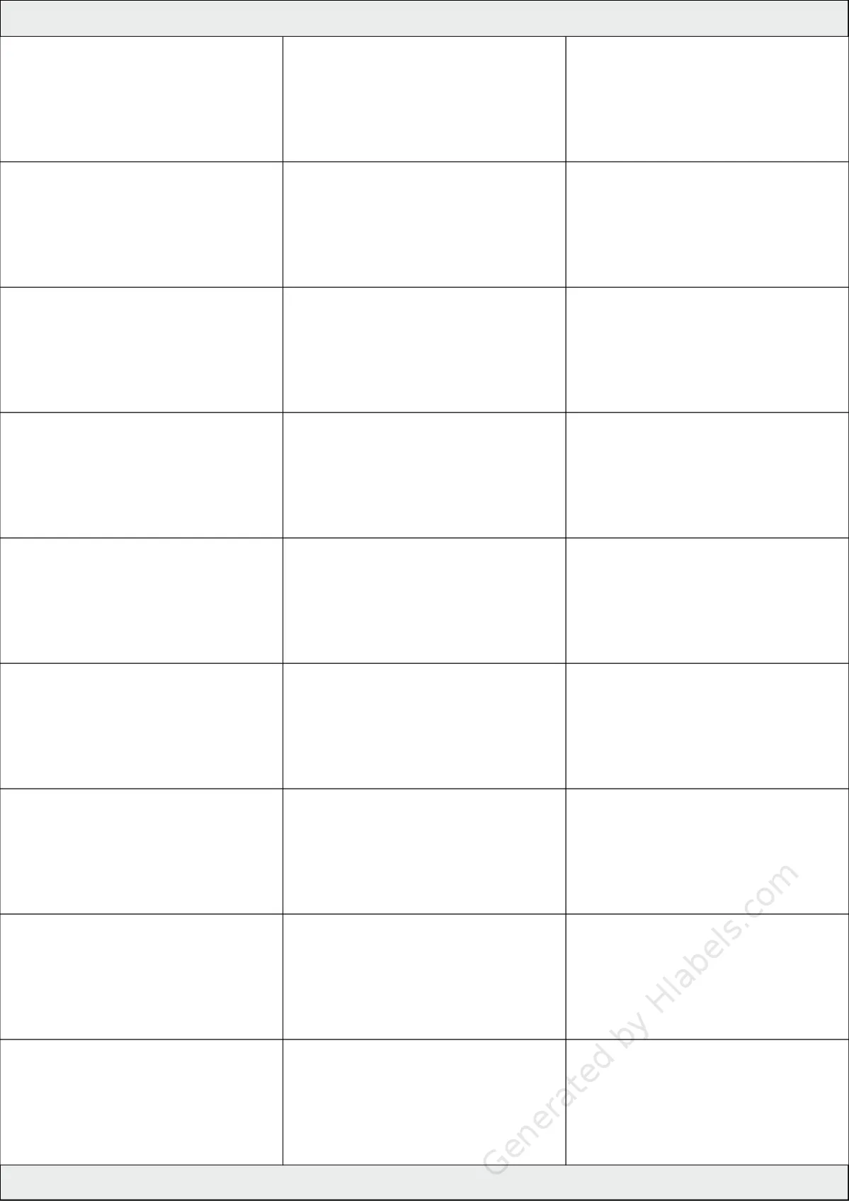 Etibox® 119766 template with 27 rectangular 70 x 31 millimeter labels per sheet, on A4-size adhesive blank label sheets.
