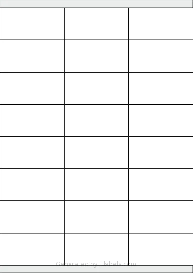 Europe100® ELA034 template with 24 rectangular 70 x 35 millimeter labels per sheet, on A4-size adhesive blank label sheets.