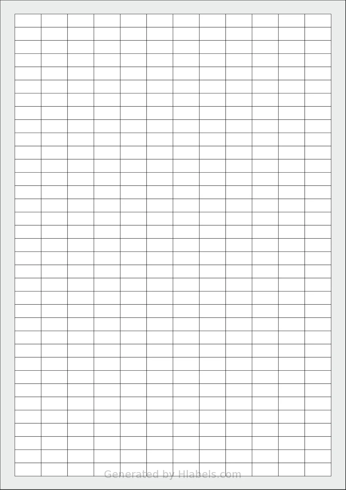 Flexilabels® FF420 template with 420 rectangular 16 x 8 millimeter labels per sheet, on A4-size adhesive blank label sheets.