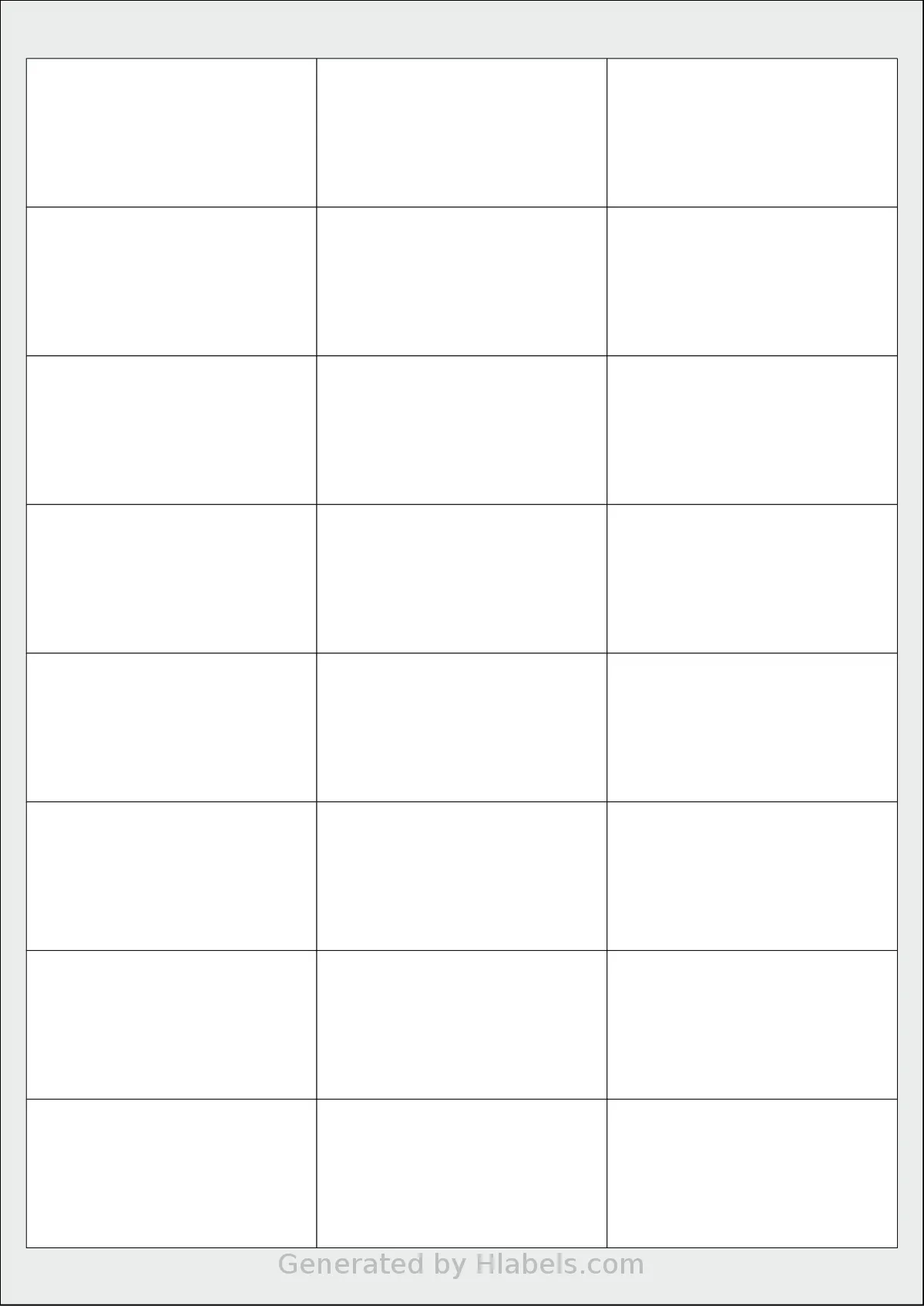 ForpusOffice® FO41509 template with 24 rectangular 66 x 33.8 millimeter labels per sheet, on A4-size adhesive blank label sheets.