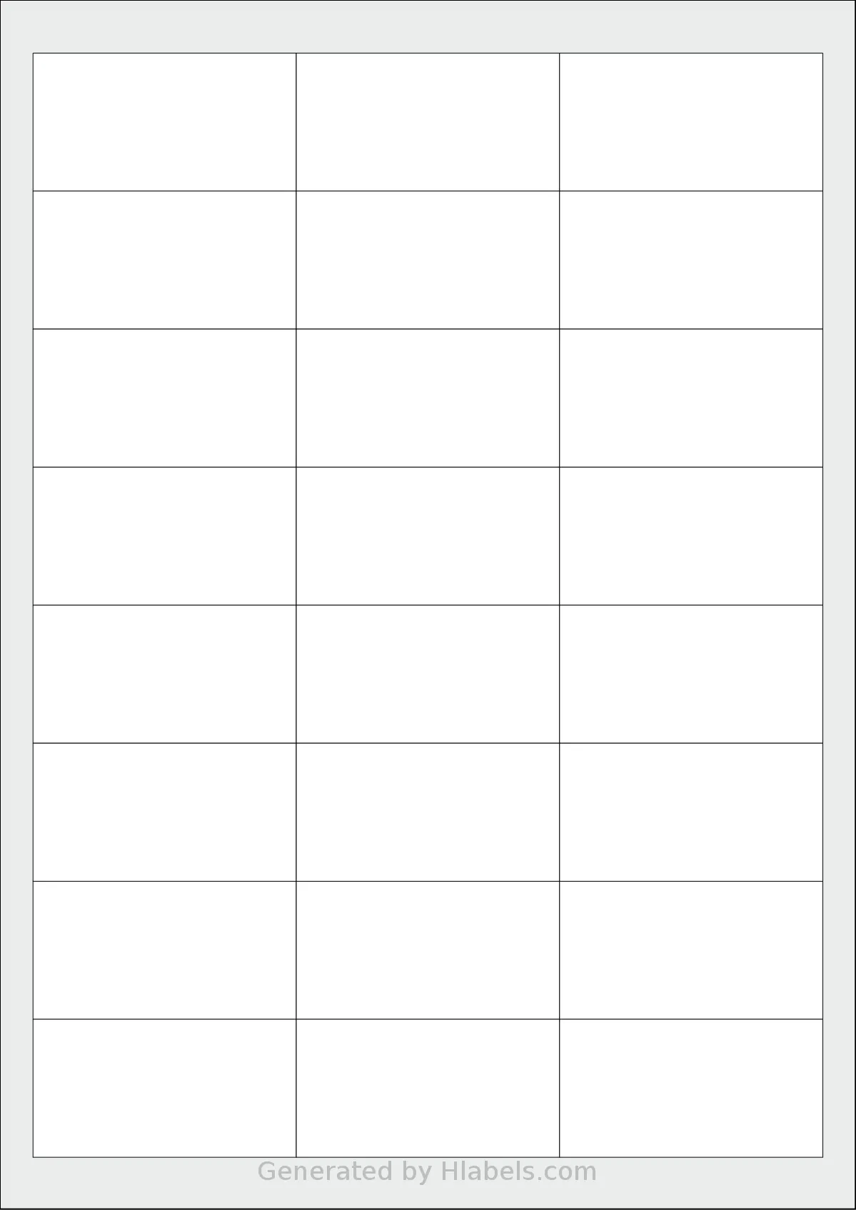 Herma® 4227 template with 24 rectangular 64.6 x 33.87 millimeter labels per sheet, on A4-size adhesive blank label sheets.