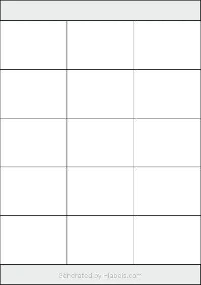Herma® 4278 template with 15 rectangular 70 x 50.8 millimeter labels per sheet, on A4-size adhesive blank label sheets.