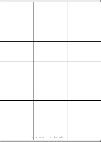 Herma® 4451 template with 21 rectangular 70 x 41.25 millimeter labels per sheet, on A4-size adhesive blank label sheets.