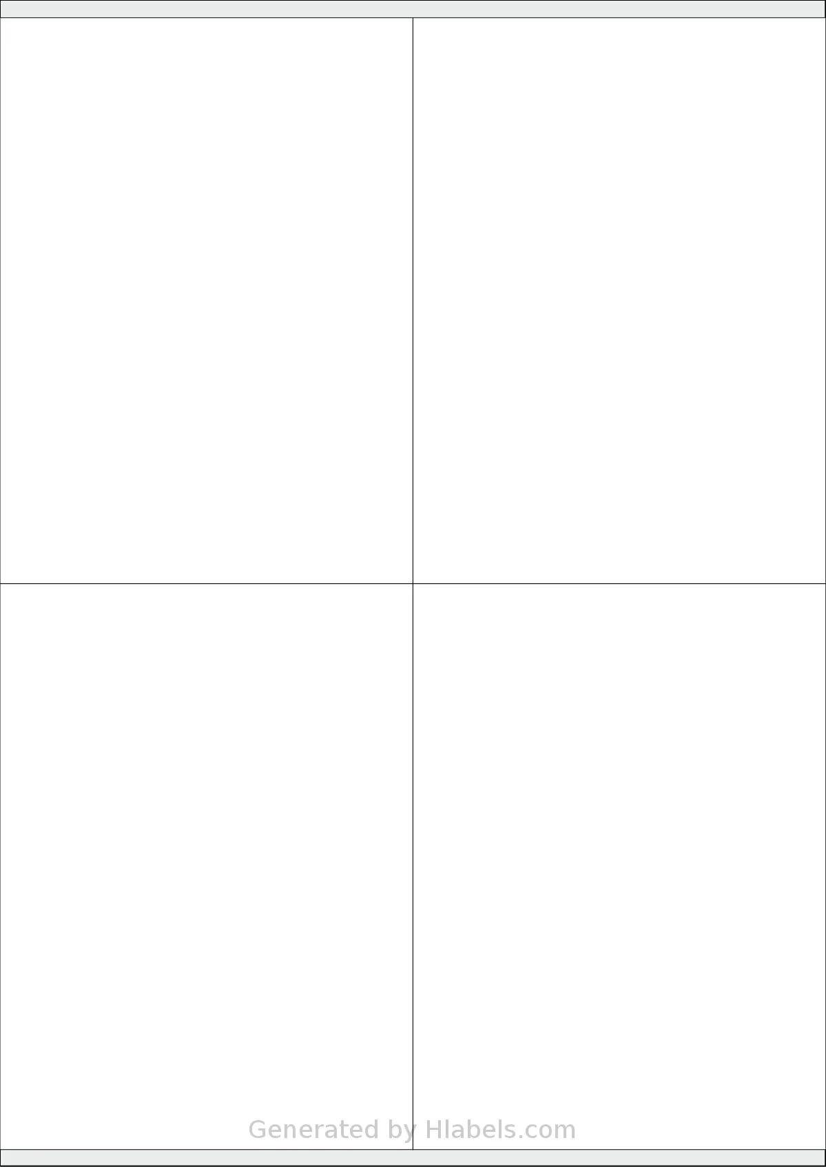 Herma® 4454 template with 4 rectangular 105 x 144 millimeter labels per sheet, on A4-size adhesive blank label sheets.