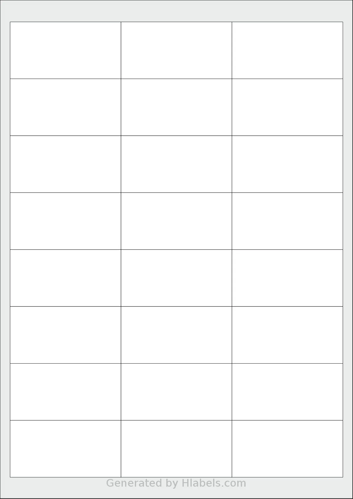 Herma® 4614 template with 24 rectangular 66 x 33.87 millimeter labels per sheet, on A4-size adhesive blank label sheets.