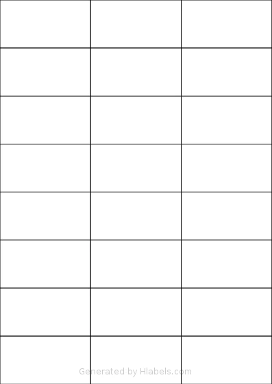 Herma® 4615 template with 24 rectangular 70 x 37.125 millimeter labels per sheet, on A4-size adhesive blank label sheets.