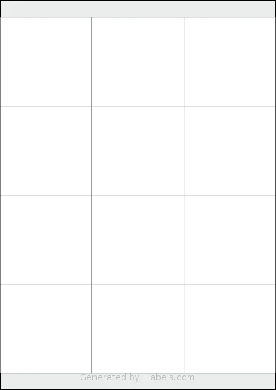 Herma® 4617 template with 12 rectangular 70 x 67.73 millimeter labels per sheet, on A4-size adhesive blank label sheets.