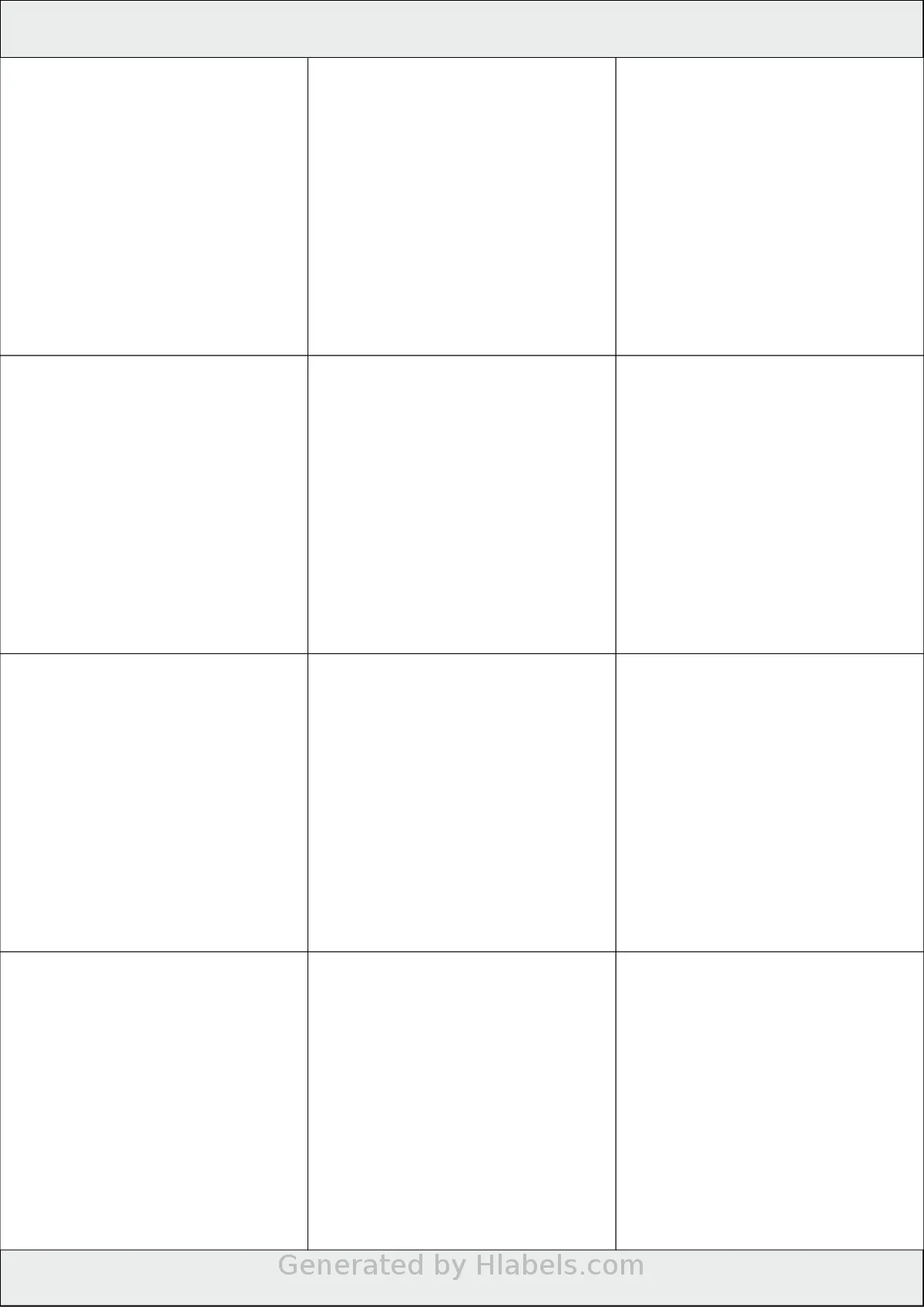 Herma® 4617 template with 12 rectangular 70 x 67.73 millimeter labels per sheet, on A4-size adhesive blank label sheets.