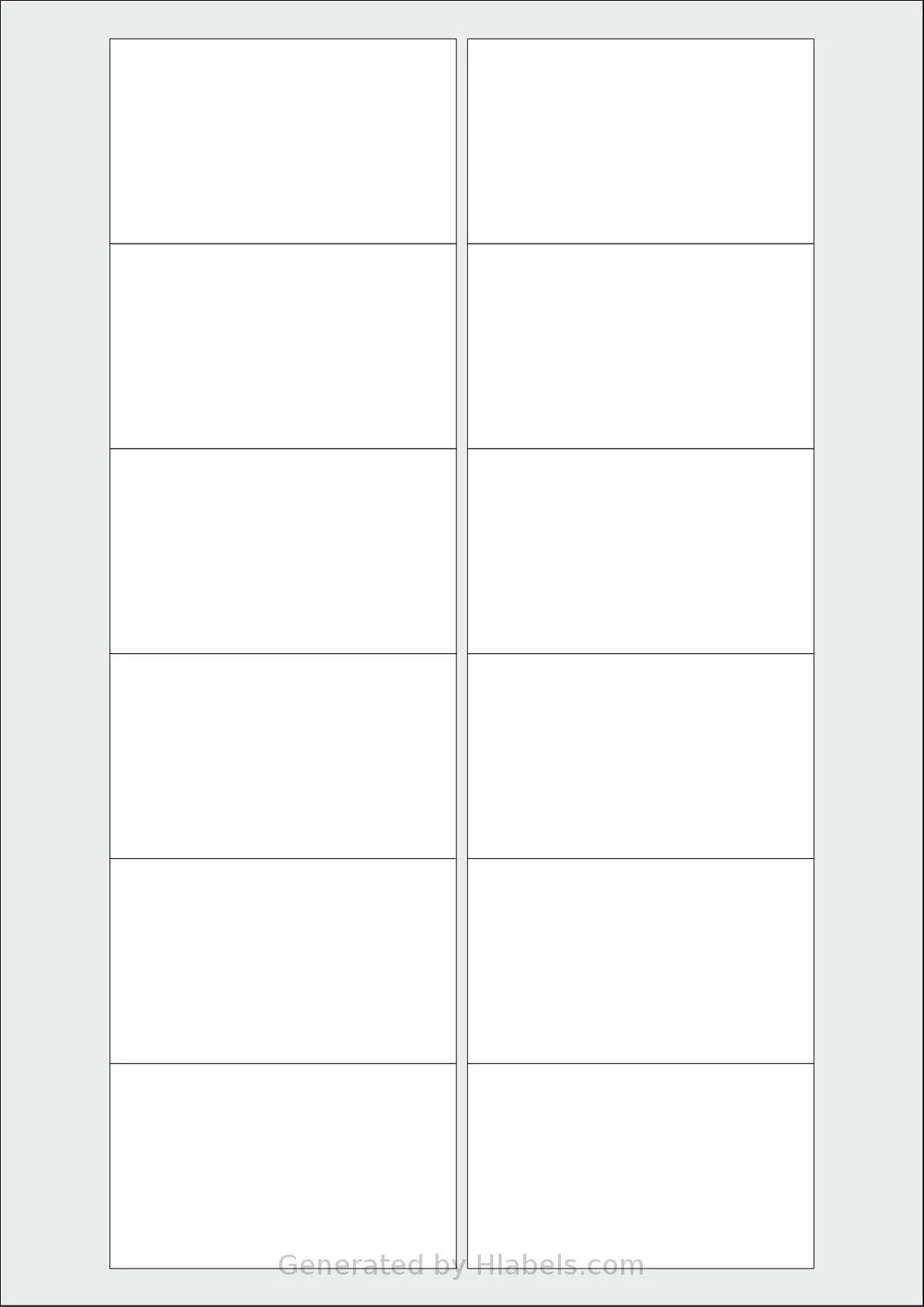 Herma® 5070 template with 12 rectangular 78.74 x 46.56 millimeter labels per sheet, on A4-size adhesive blank label sheets.