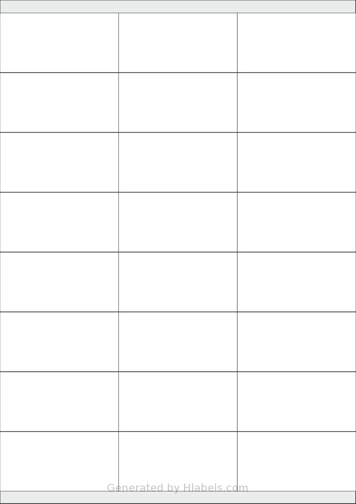 LabelLine® LL-40431 template with 24 rectangular 70 x 35 millimeter labels per sheet, on A4-size adhesive blank label sheets.
