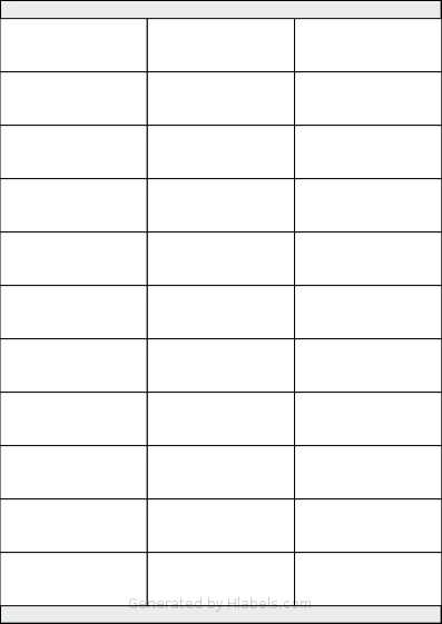 Labels4u® STW070026 template with 33 rectangular 70 x 25.4 millimeter labels per sheet, on A4-size adhesive blank label sheets.