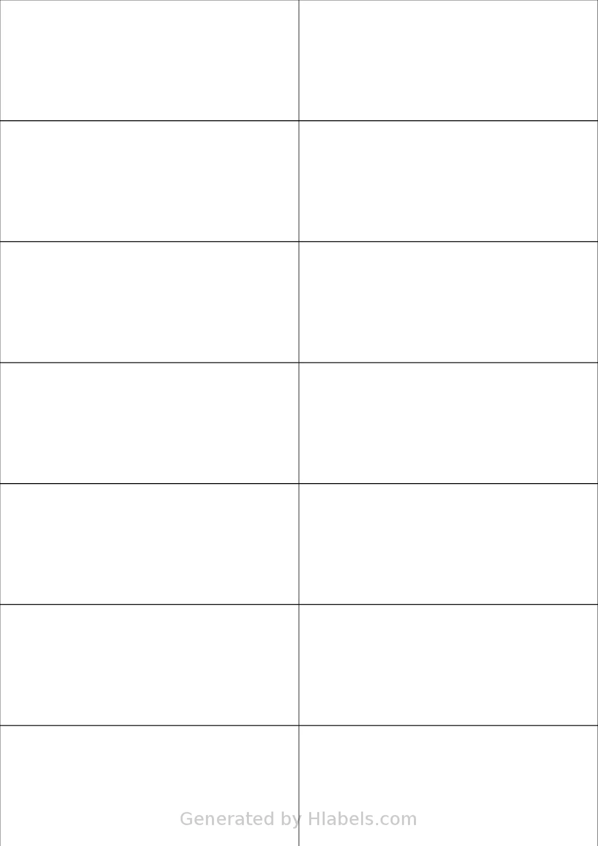 Labels4u® STW105042 template with 14 rectangular 105 x 42.3 millimeter labels per sheet, on A4-size adhesive blank label sheets.