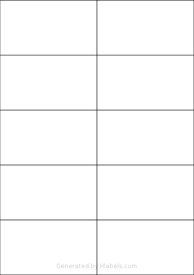 Labels4u® STW105059 template with 10 rectangular 105 x 59.3 millimeter labels per sheet, on A4-size adhesive blank label sheets.