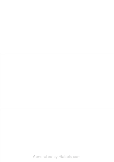 Labels4u® STW210099 template with 3 rectangular 210 x 99 millimeter labels per sheet, on A4-size adhesive blank label sheets.