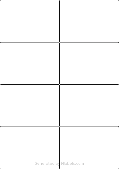 LotusLabels® LL08NSE Template LotusLabels® LL08NSE template with 8 rectangular 105 x 74.25 millimeter labels per sheet, on A4-size adhesive blank label sheets.