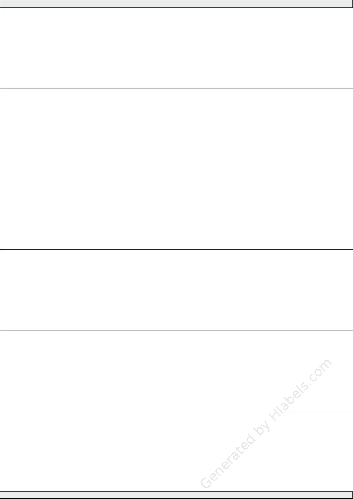 NikOffice® 42NIKO35 template with 6 rectangular 210 x 48 millimeter labels per sheet, on A4-size adhesive blank label sheets.