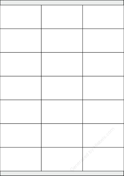 NikOffice® 42NIKO40 template with 21 rectangular 70 x 40 millimeter labels per sheet, on A4-size adhesive blank label sheets.