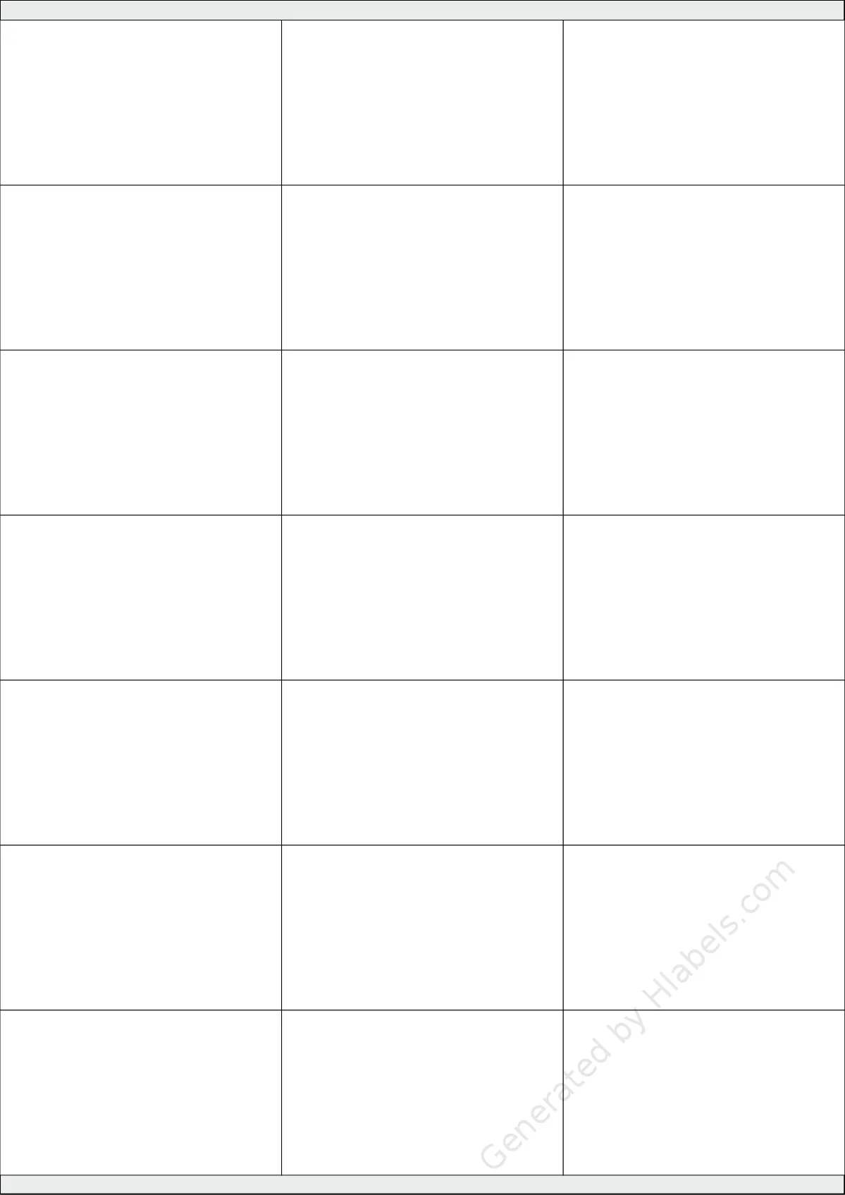 NikOffice® 42NIKO41 template with 21 rectangular 70 x 41 millimeter labels per sheet, on A4-size adhesive blank label sheets.