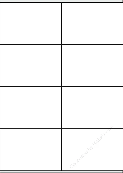 NikOffice® 42NIKO45 template with 8 rectangular 105 x 72 millimeter labels per sheet, on A4-size adhesive blank label sheets.