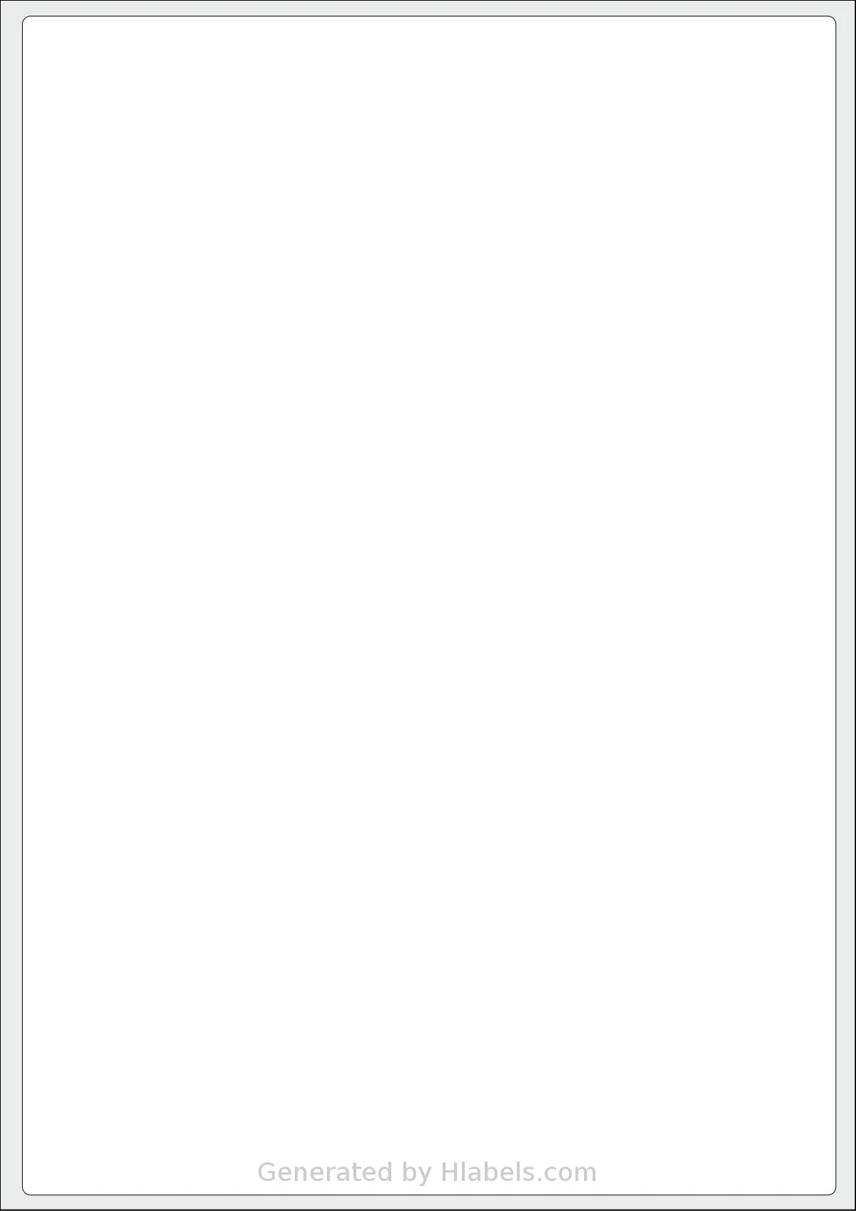 Oddy® STFL-A4100 template with 1 rectangular 199.6 x 289.05 millimeter labels per sheet, on A4-size adhesive blank label sheets.