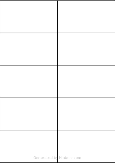 OfficeGear® 10UP template with 10 rectangular 105 x 59 millimeter labels per sheet, on A4-size adhesive blank label sheets.