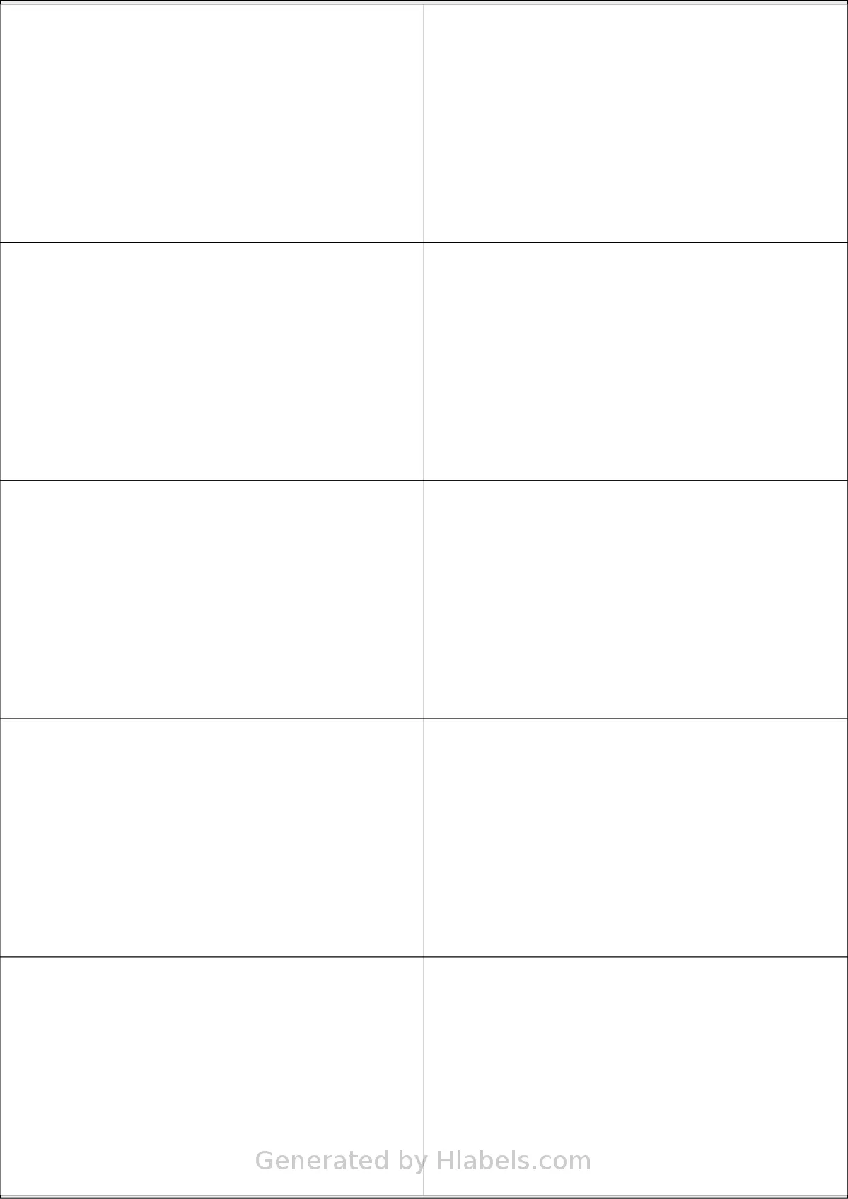 OfficeGear® 10UP template with 10 rectangular 105 x 59 millimeter labels per sheet, on A4-size adhesive blank label sheets.