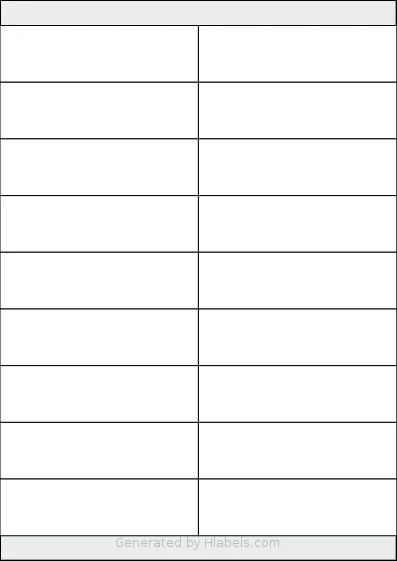 OfficeGear® 18UP template with 18 rectangular 105 x 30 millimeter labels per sheet, on A4-size adhesive blank label sheets.