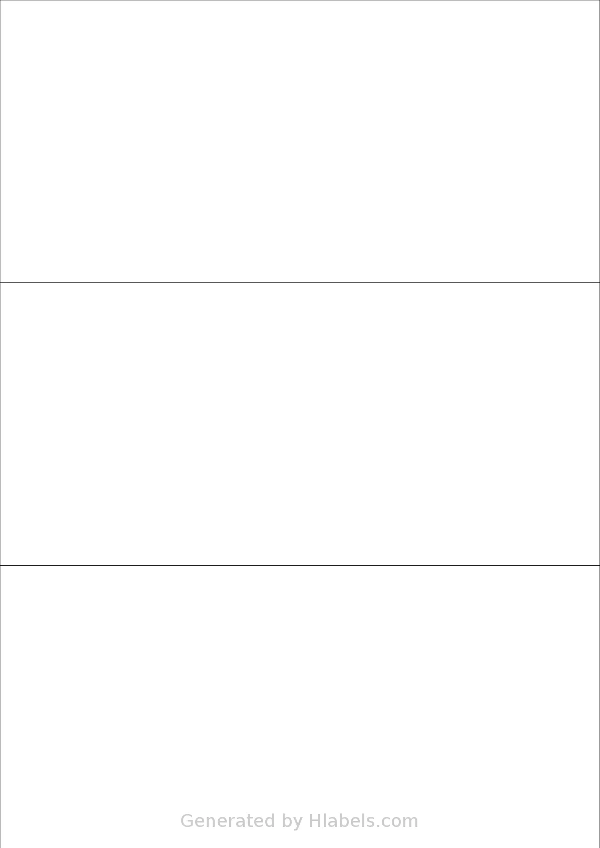 OfficeGear® 3UP template with 3 rectangular 210 x 99 millimeter labels per sheet, on A4-size adhesive blank label sheets.